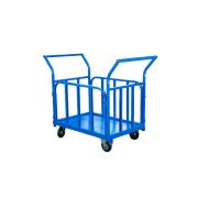 Тележка платформенная TOR ТП-Б (700х1200) с бортами и двумя ручками (колеса 160 мм)